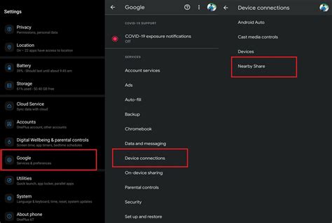 Enable and Use Nearby Share on Android