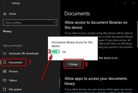 Enable or Disable (Restrict) File System Access for Apps in Windows 10
