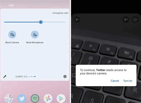 Enable or Disable Camera and Microphone in Android 12