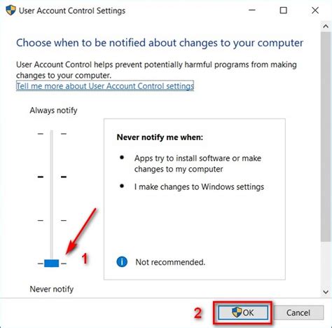 Enable or Disable User Account Control in Windows 10