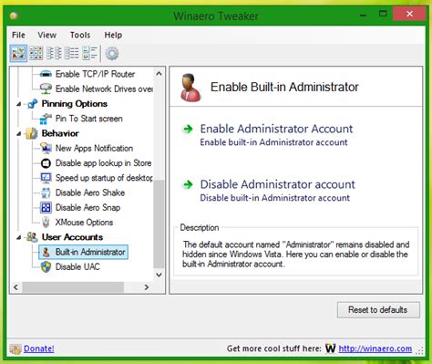 Enable or Disable the Built-in Administrator Account in Windows 10