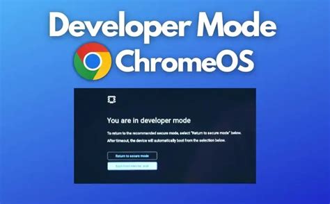 Enabling Chrome OS Developer Mode