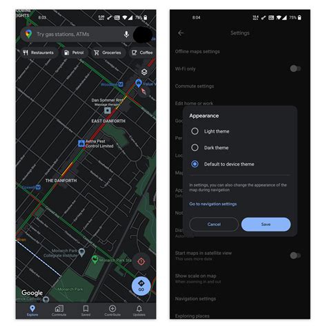 Enabling Google Maps Dark Mode on Android and iPhone