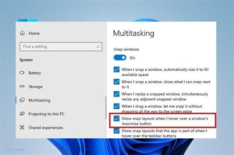 Enabling Snaps Layout In Windows 11