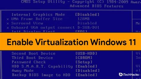 Enabling Virtualization In BIOS In Windows 11