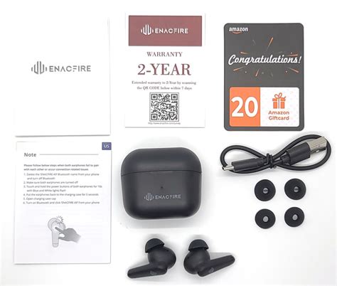 Enacfire A9 earbuds controls