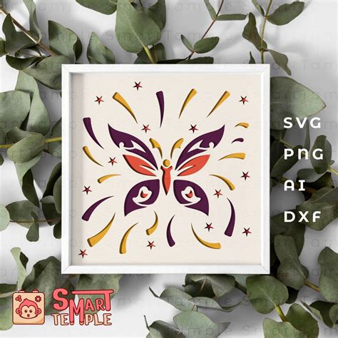 50+ Encanto Butterfly Shadow Box SVG Files, Butterfly Star 3d Shadow Box SVG Graphic By Nightsun · Creative Fabrica. Digital Download Files Light Box Template Cricut Png Butterfly 3d