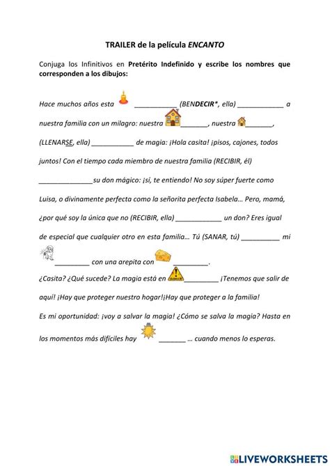 Encanto Trailer Worksheet