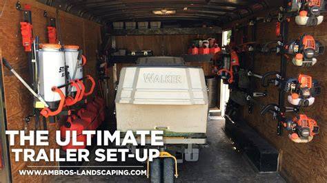 Enclosed Landscape Trailer Racks