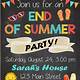 End Of Summer Party Invitation Templates Free