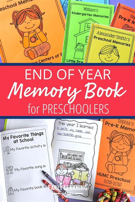 End Of The Year Memory Book Ideas