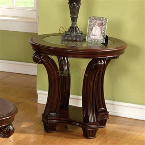 Coffee And End Table Sets Rustic Solid Wood Trunk 3 Piece Coffee Table and End Table Set A
