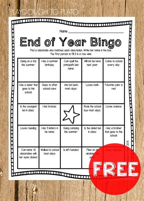 End Year Printable Activities