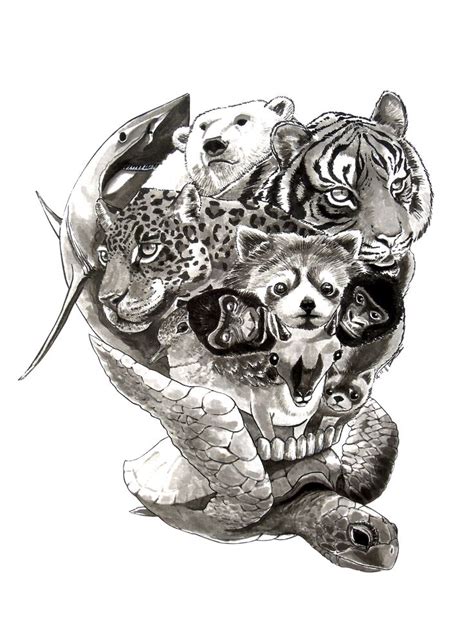 Endangered Animals Tattoo