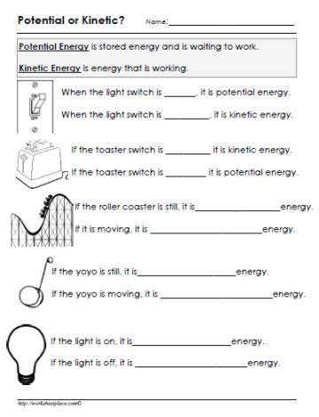 Energy Worksheets 4th Grade
