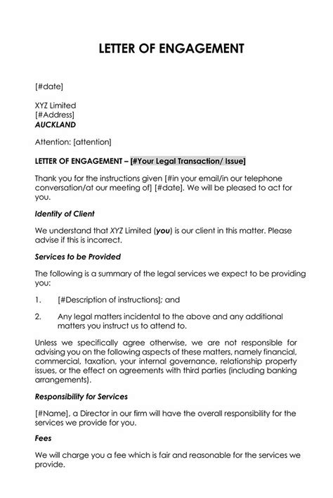 Engagement Letter Templates