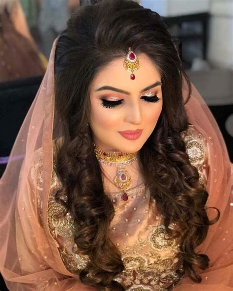 Engagement Makeup With Hairstyle