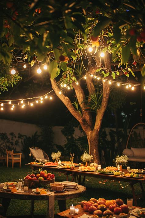 Engagement Party Backyard Decor