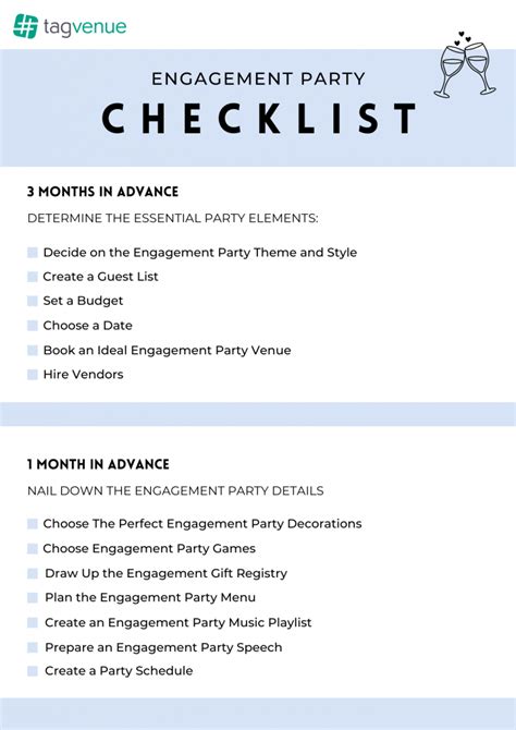 Engagement Party Checklist