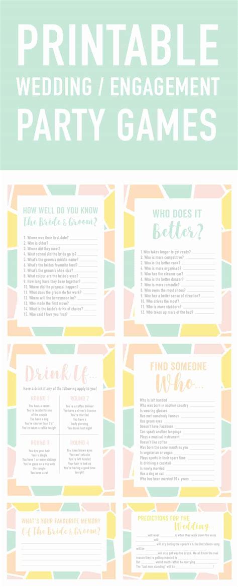 Engagement Party Games: Questions for the Bride & Groom