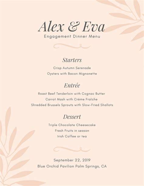 Engagement Party Menu FAQ