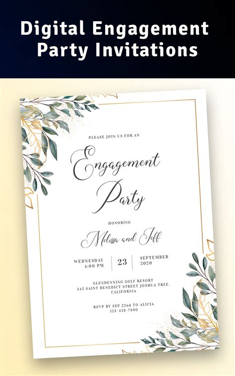 Engagement Party Online Invitations Comparison
