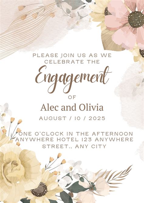 Engagement Party Templates