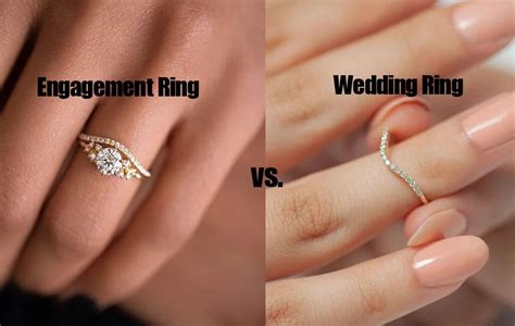 Engagement Ring vs. Wedding Ring: A Quick Note