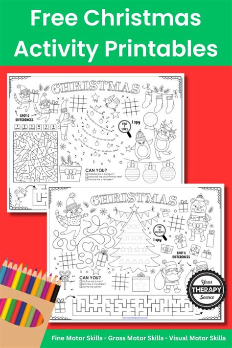 Engaging Free Printable Christmas Activity Sheets
