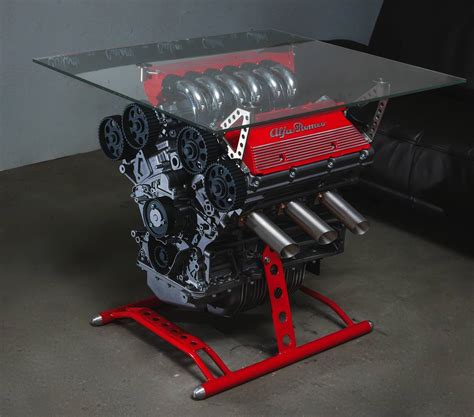 V8 engine coffee tables in stock. Chrome, battery powered LED lighting with remove £590 Call