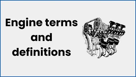 Master Engine Terminology with our Comprehensive PDF Guide