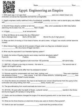 Engineering An Empire Egypt Worksheet Answers