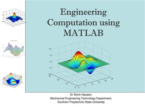 Engineering Computation With MATLAB Highlights