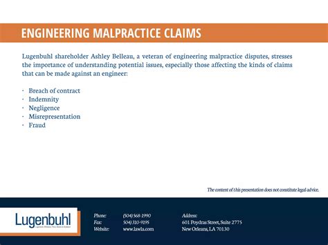 Engineering Malpractice lawyer