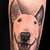 English Bull Terrier Tattoo Designs