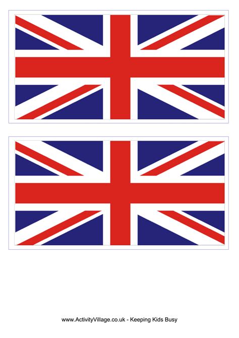 English Flag Template