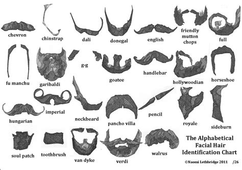 English Facial Hair Names