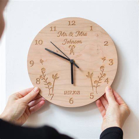 Engraved Clock Gift