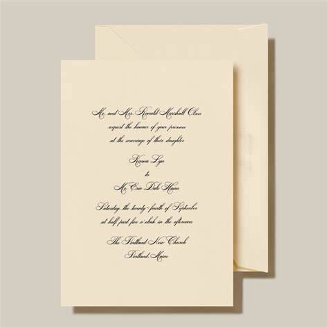 Engraved Invitation