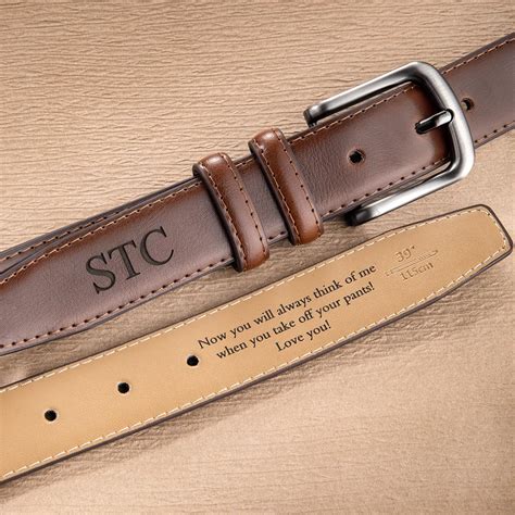 Engraved Leather Belts