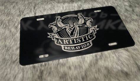 Engraved License Plate