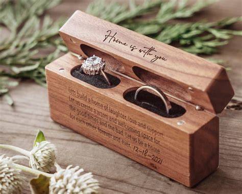 Engraved Ring Box