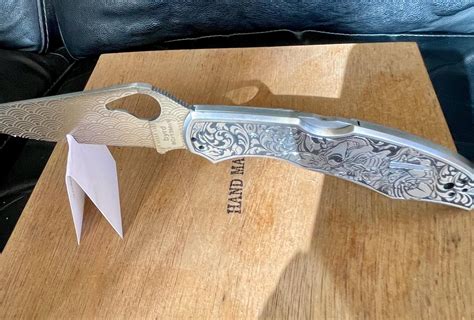 Engraved Spyderco