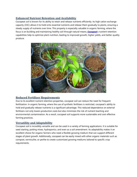 Enhanced Nutrient Retention
