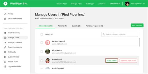 Enhanced admin controls