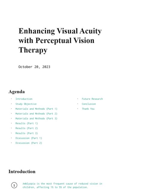 Enhancing Visual Acuity