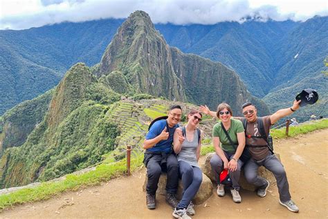 Enjoying Machu Picchu