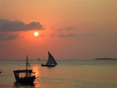 Enjoying zanzibar sunset