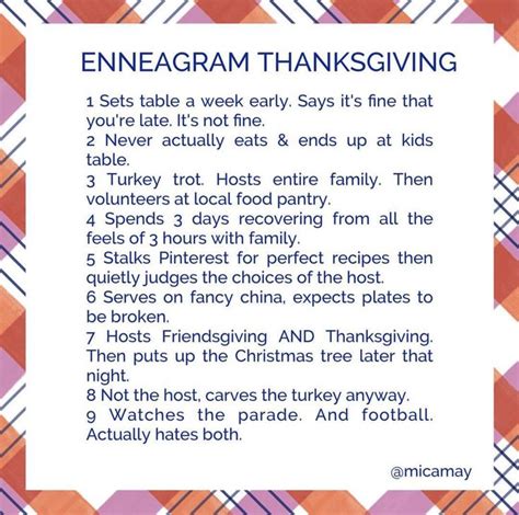 Enneagram Thanksgiving Meme