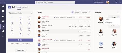 Enriched Microsoft Teams calling experience